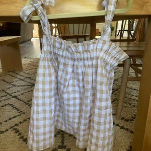 Mini Marley, Gingham top, size 6